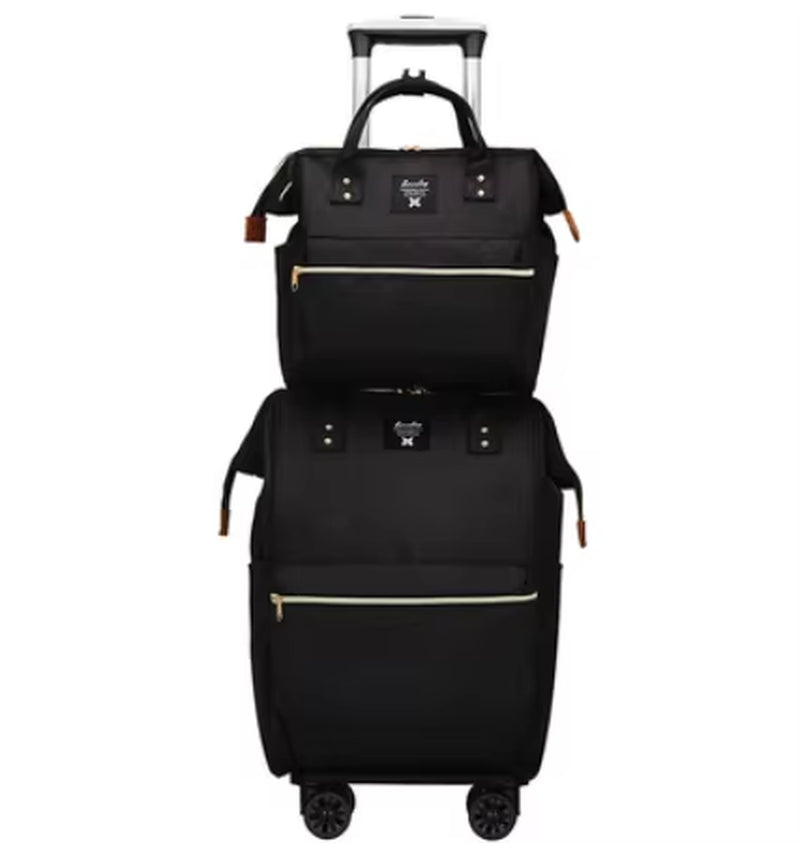 2020 Carry on Hand Luggage Travel Luggage Bag Sets Women Rolling Luggage Bag Women Travel Trolley Bags Wheels Wheeled Backpack