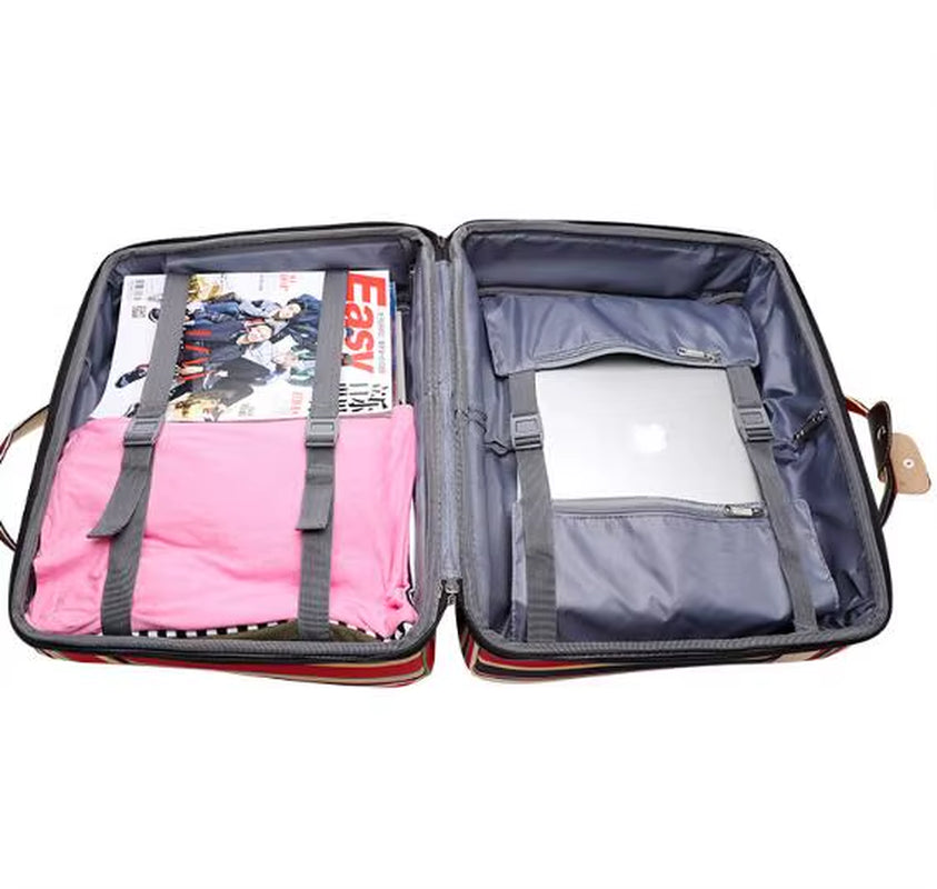 Women Carry on Hand Luggage Bag Trolley Bag with Wheels Rolling Luggage Bag Cabin Travel Bag Wheels Travel Luggage Suitcase