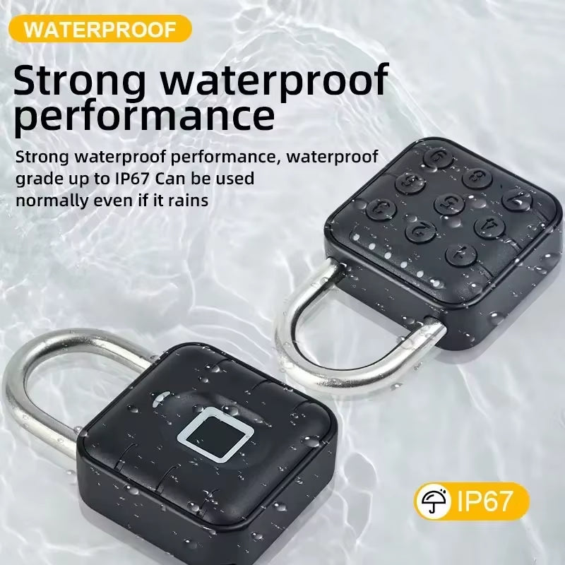 Xiaomi  Electronic Lock Bluetooth Fingerprint Padlock Digital Luggage Lock APP Temporary Password Remotely IP67 Waterproof